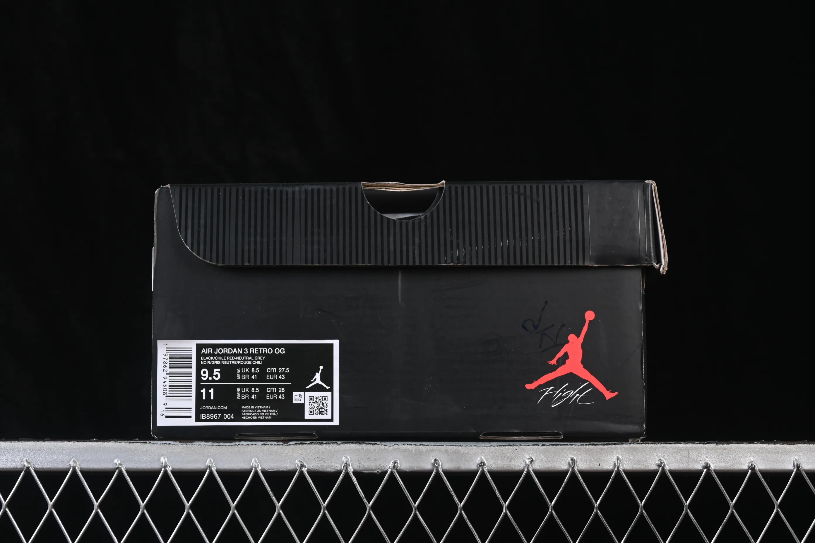 All categories Air Jordan Jordan series basketball shoes Air Jordan 3 LJR version Air Jordan 3 OG "Rare Air" AJ3 Joe 3 small reverse hook IB8967-004
